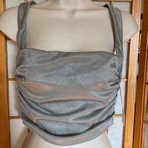 NWT! Urban Outfitters | Silver Bustier/Crop Top | Size M
